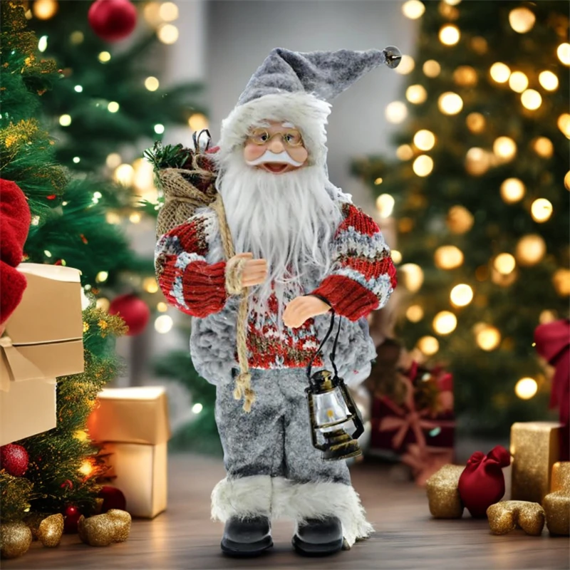 

30cm Christmas Santa Claus Statue For Home Room Decoration,Santa Clause Figurines