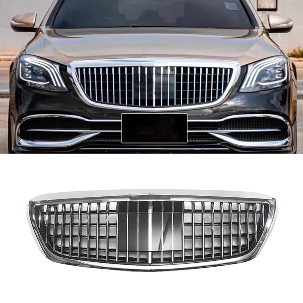 

Front Grille Bumper Racing Grill Replacement Part For Mercedes-Benz W222 S-Class S320 S400 S350 S500 S450 2014-2019 ABS Grills