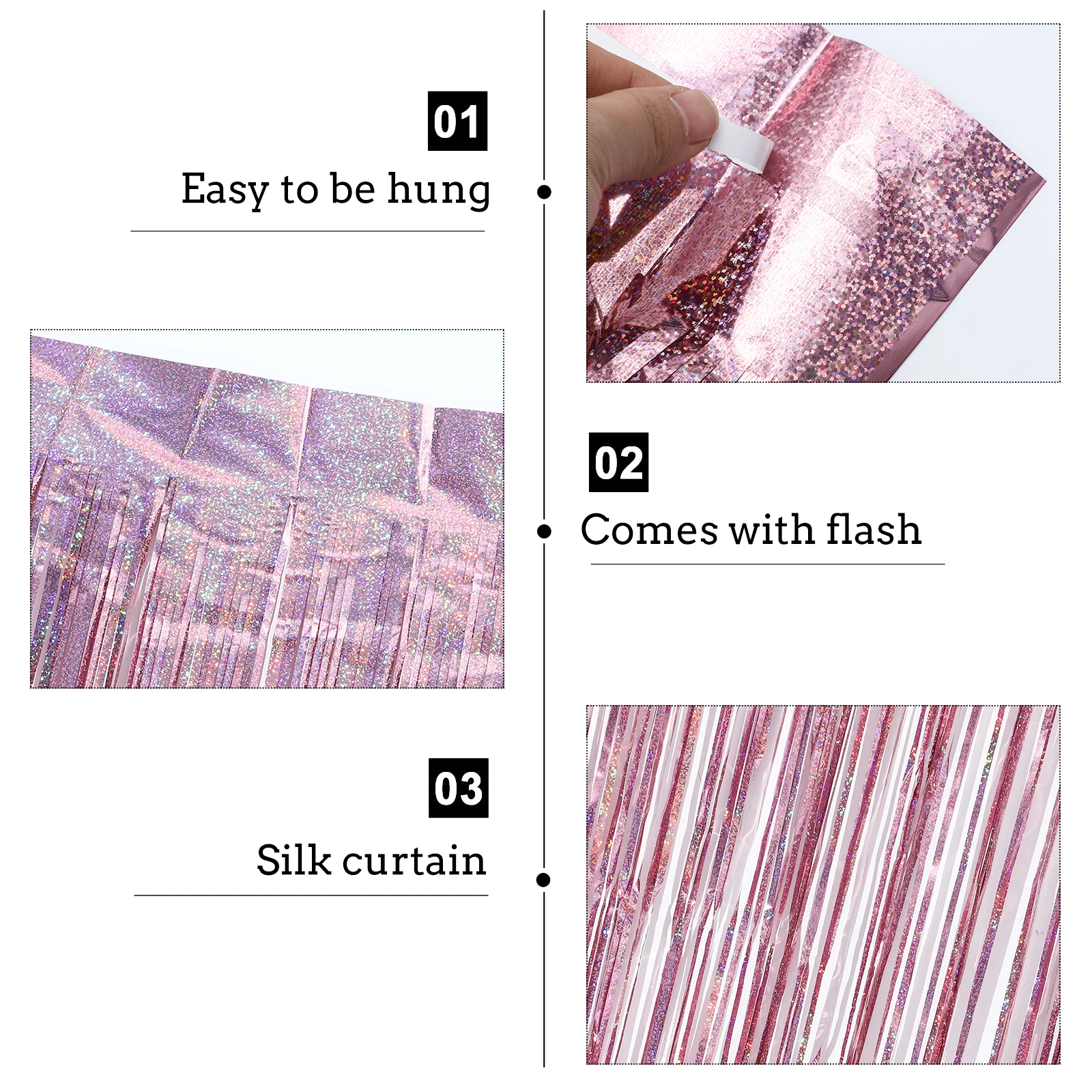 

1Pcs Rain Tassel Curtain Premium Quality Sparkly Party Decoration Wedding Celebration Festival Scene Layout