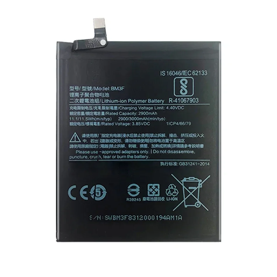 Battery For Xiaomi 2 3 5 6 8 Lite Pro 9 SE CC9 5X 2S 10T Mi Mix Max BM3M BM4F BM4H BM4J BM4N BM4P BM4Q BM4R BM51 BM52 BN3A BN51