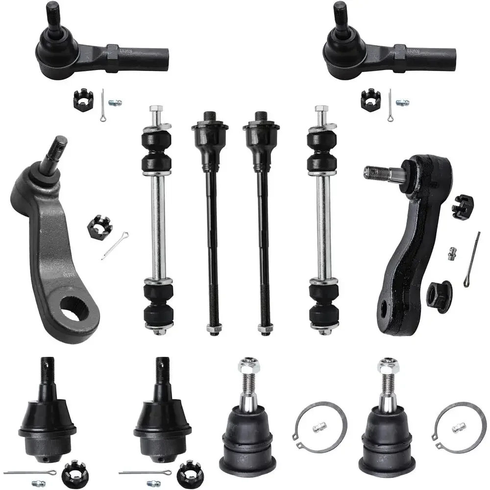 

12-Piece Heavy-Duty Suspension Kit for 2500/3500 HD Trucks: Ball Joints, Tie Rods, Sway Bar Links, Idler Arms