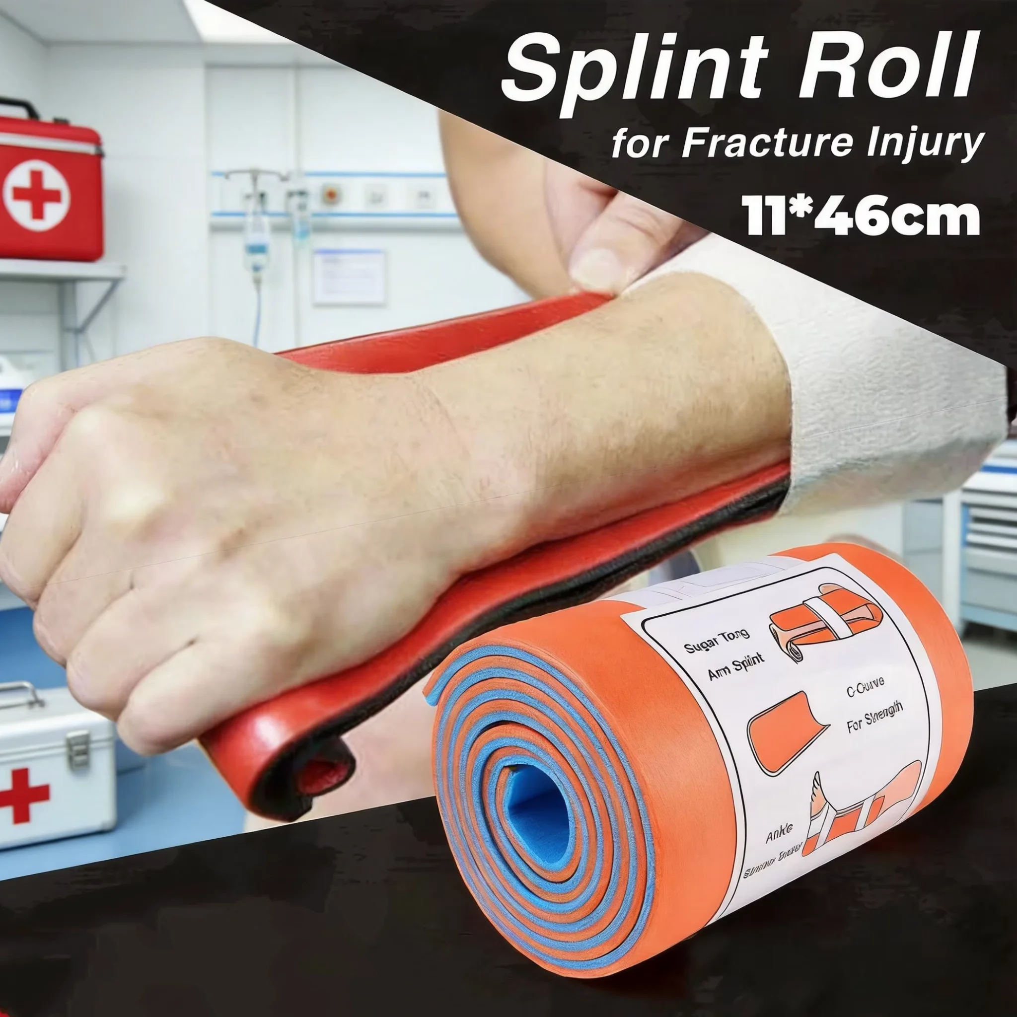 Rolo de Tala Universal de Polímero de Grau Médico para Fixação Óssea de Emergência em Kits de Sobrevivência ao Ar Livre