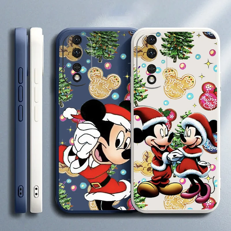 Disney Christmas Mickey Phone Case For Huawei Honor Honor 50 50se 30 10 Lite 8X 9X Pro Mate 40 30 30E 20 10 Pro Plus Coque