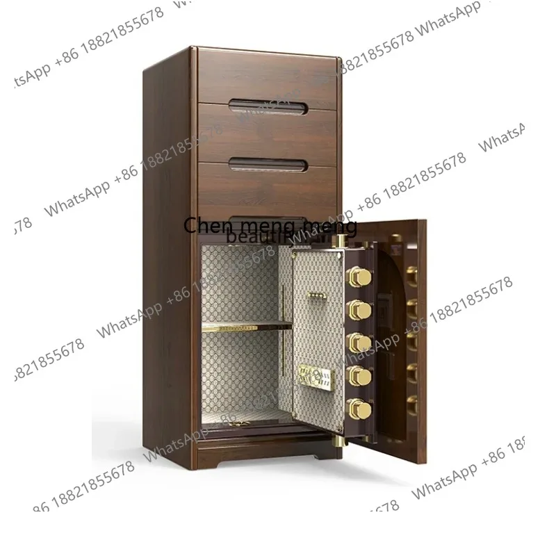 

S7486 ss Modern Safe Home Solid Wood Invisible Anti-Theft Living Room Bedroom Display Storage Intelligent Hidden Safe
