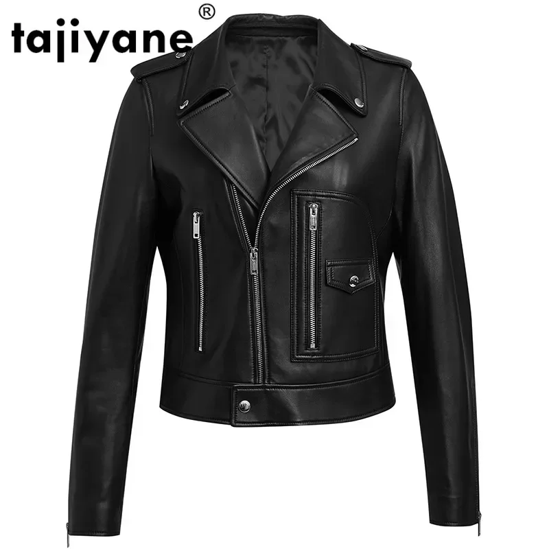 Tajiyane New Autumn Women Real Leather Jacket Sheepskin Coat Woman Motocycle Coat Female Clothes Mujeres Abrigos A400158 WPY757