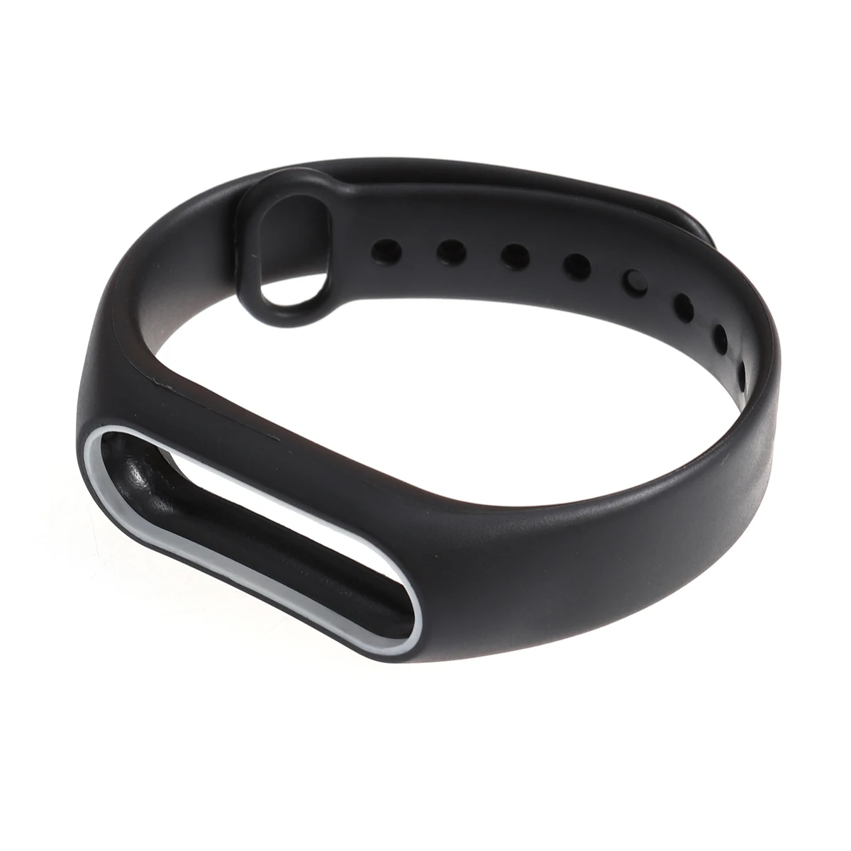 

Double Color Accessories Pulseira Strap Replacement Silicone Wriststrap for 2 Bracelet (Black and White)