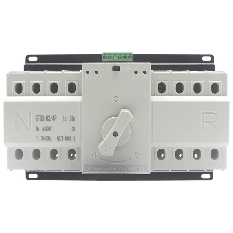 

Dual power supply automatic transfer switch, single-phase 220V2p63a backup power supply manual transfer switch