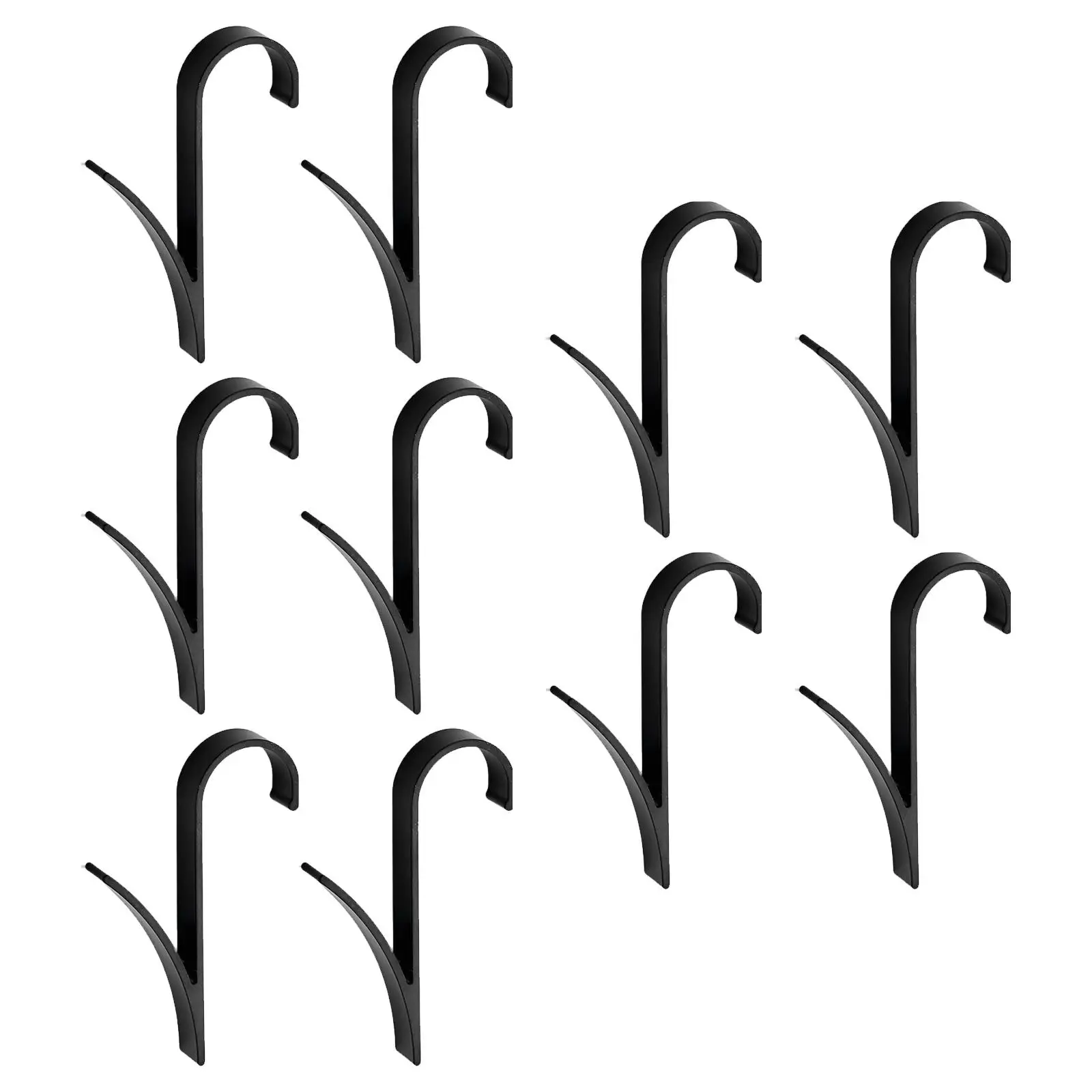 10Pcs Rail Hook Entryway R Shaped for Scarf Hooks for Kitchen Radiator Hook