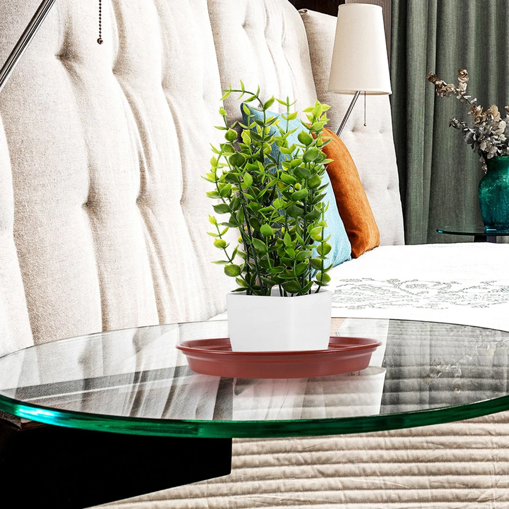 

10Pcs Plant Saucer Round Plastic Tray for Indoor Outdoor Use Heavy Duty Drainage Drip Tray Flower Pot Water Catcher