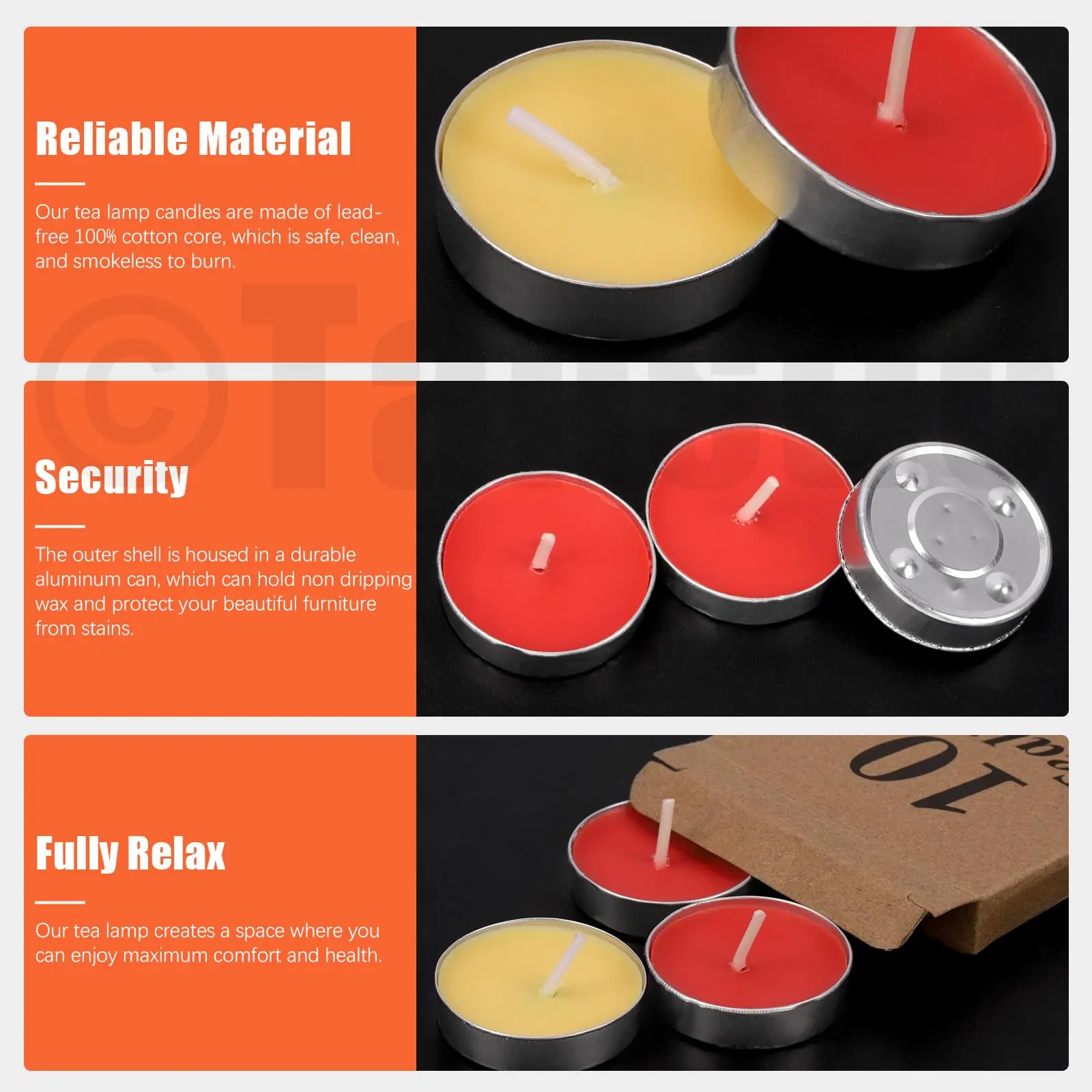 10-teiliges Mini-Teelichter-Set aus rundem Aluminium – dekorative Heimdekoration und Geschenkpackung