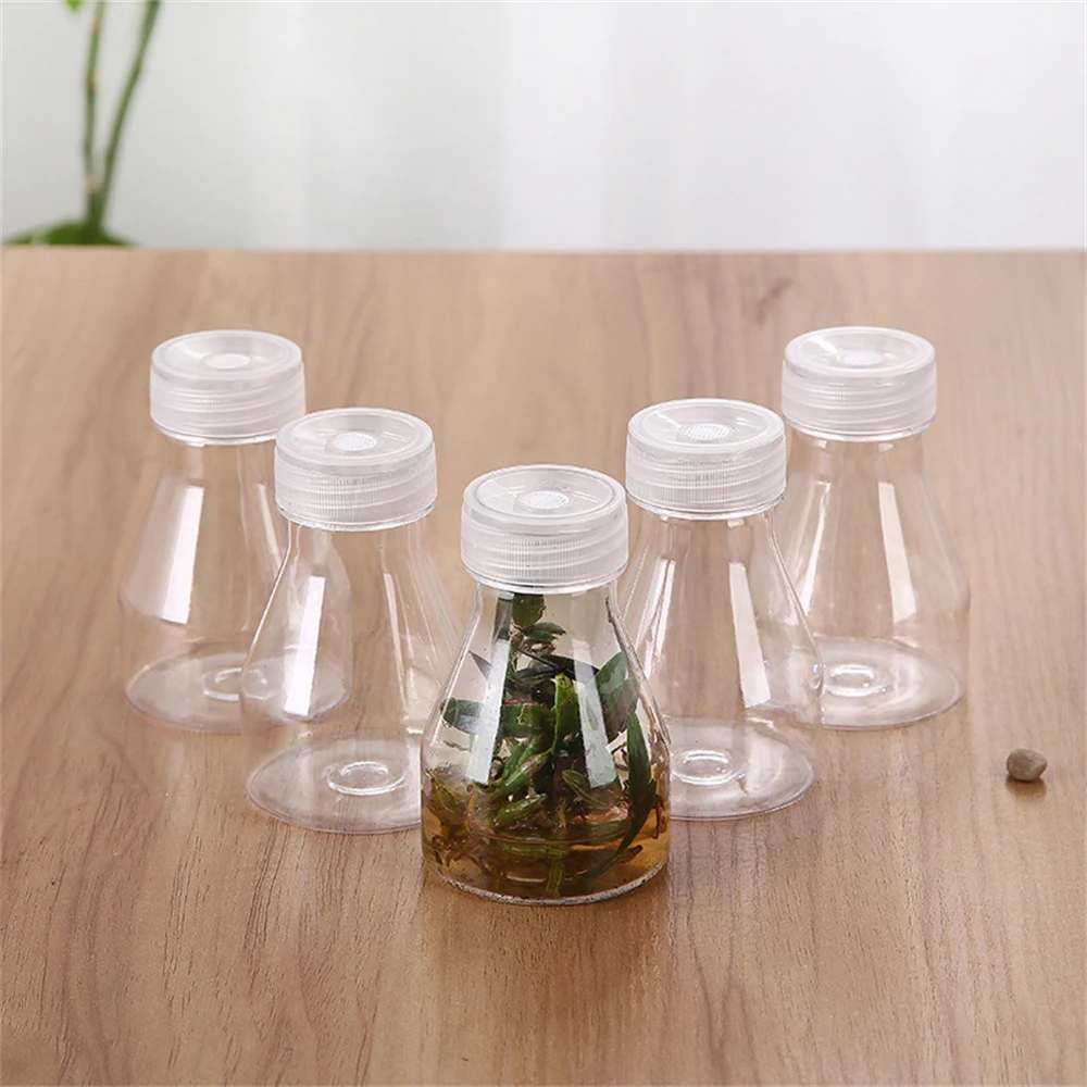 150ML Transparent Multifunctional Plastic Experimental Strain Bottle Simple High Temperature Resistance Leak-proof Repeated Use