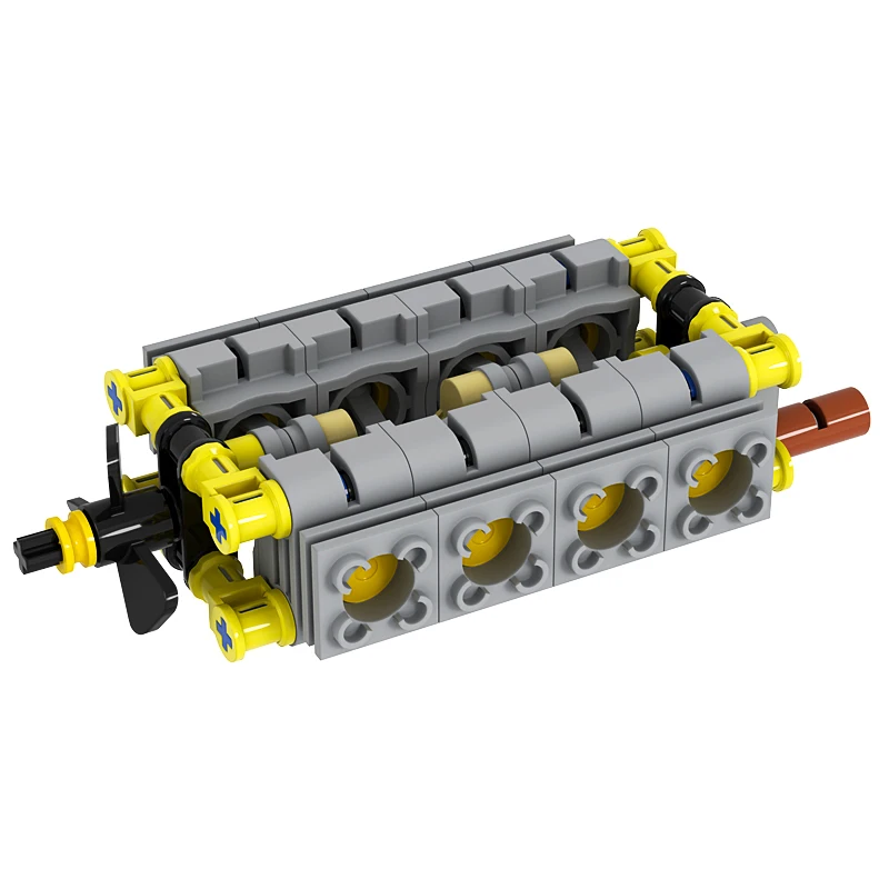 MOC V16-Engine Technical Building Block Toys Engine Cylinder V16 W12 V8 mechanical Set Bulk DIY Toy Fit For High-Tech MOC Brick