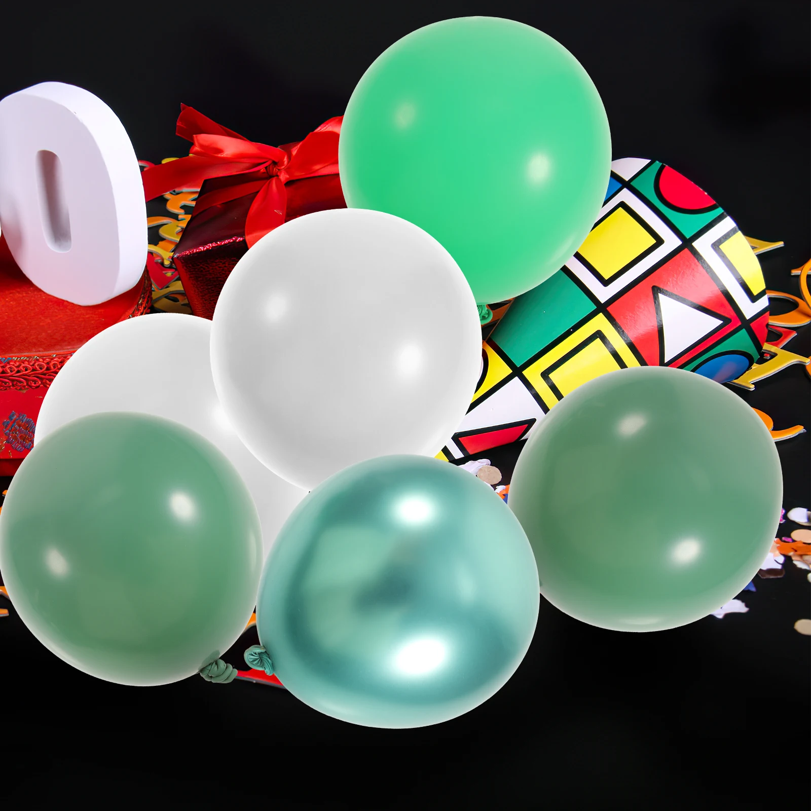 

20Pcs Latex Balloon Garland Kit Birthday Party Decor DIY Supplies Unique Colors Styles Artificial Leaves Props