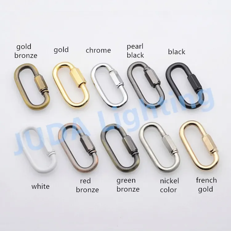 Ferro Conectando Hardware para LED Candelabro, Lâmpada Base Fittings, Atividade trava fixa, teto Rose, Fixação