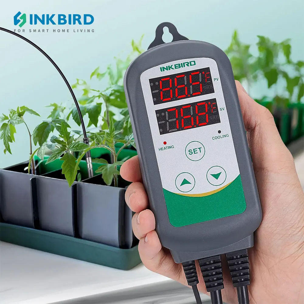 INKBIRD ITC-308 Temperature Controller 220V Separately Heating and Cooling Dual Relay Thermostator for Carboy Fermenter