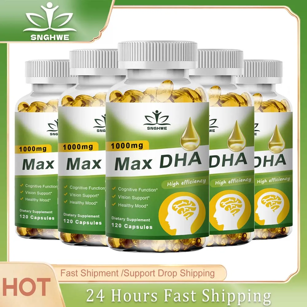 

High Potency DHA - Brain Health and Cognitive Function, Concentration and Intellectual Thinking Healthy Food