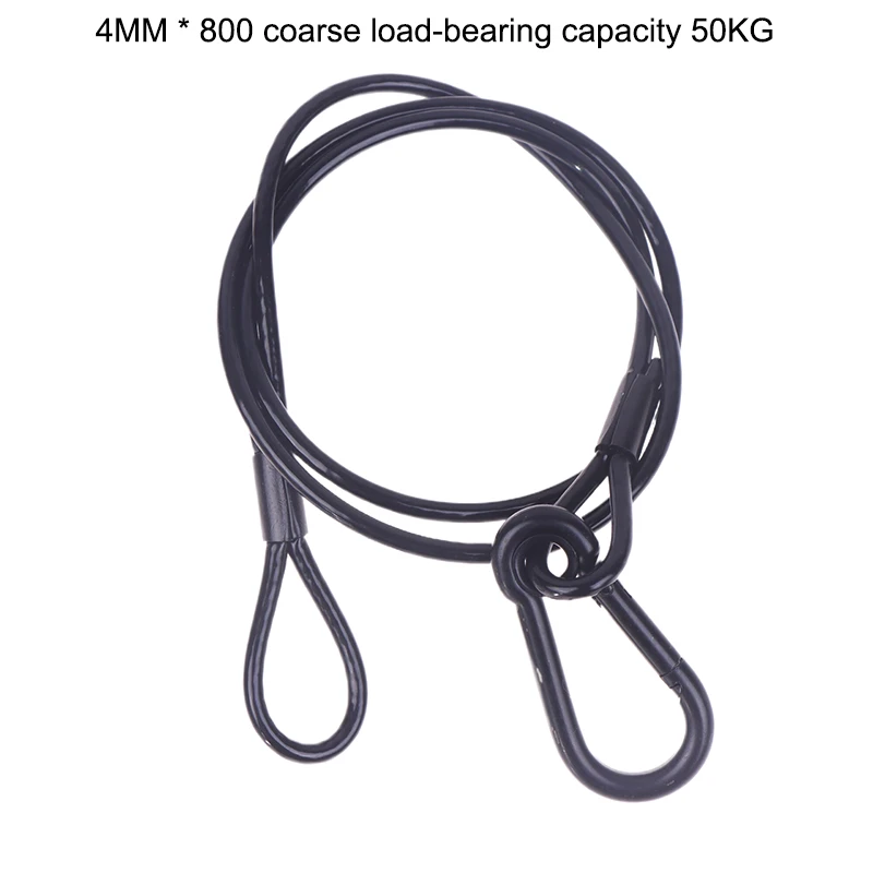 

2 Colors Heavy Duty Stage Light Safety Rope Cable/Safe Wire High Quality Steel Lock Wire Safe Rope Lock Load Capacity 30/50/80kg