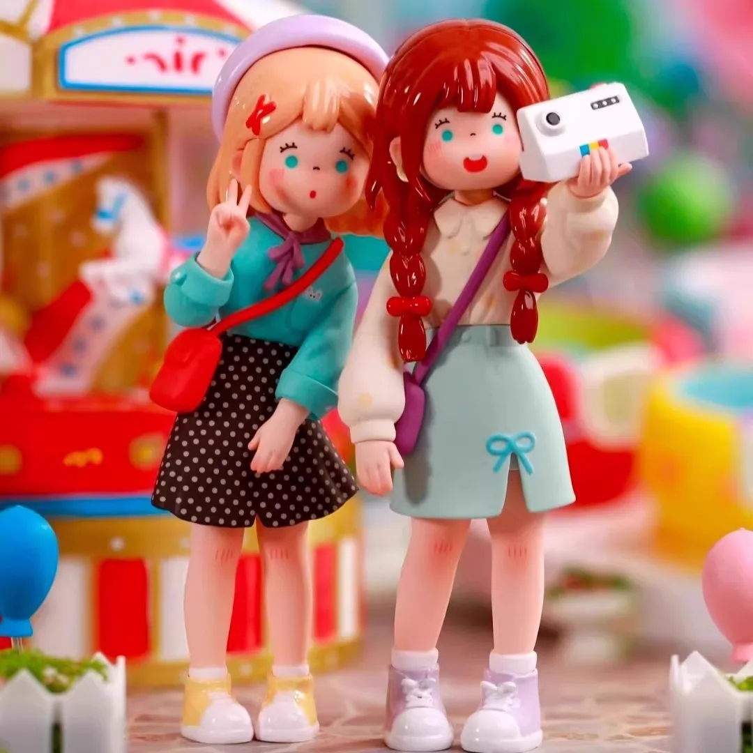 정품 Suki·Myfriends 시리즈 블라인드 박스 귀여운 입상 인형 컬렉션 데스크탑 장식 패션 트렌드 선물 소녀