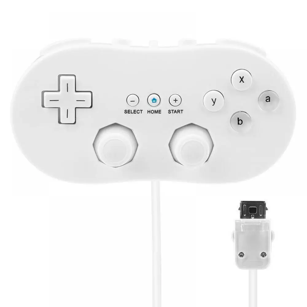 Manette de jeu classique filaire pour télécommande Nintendo Wii/Wii U
