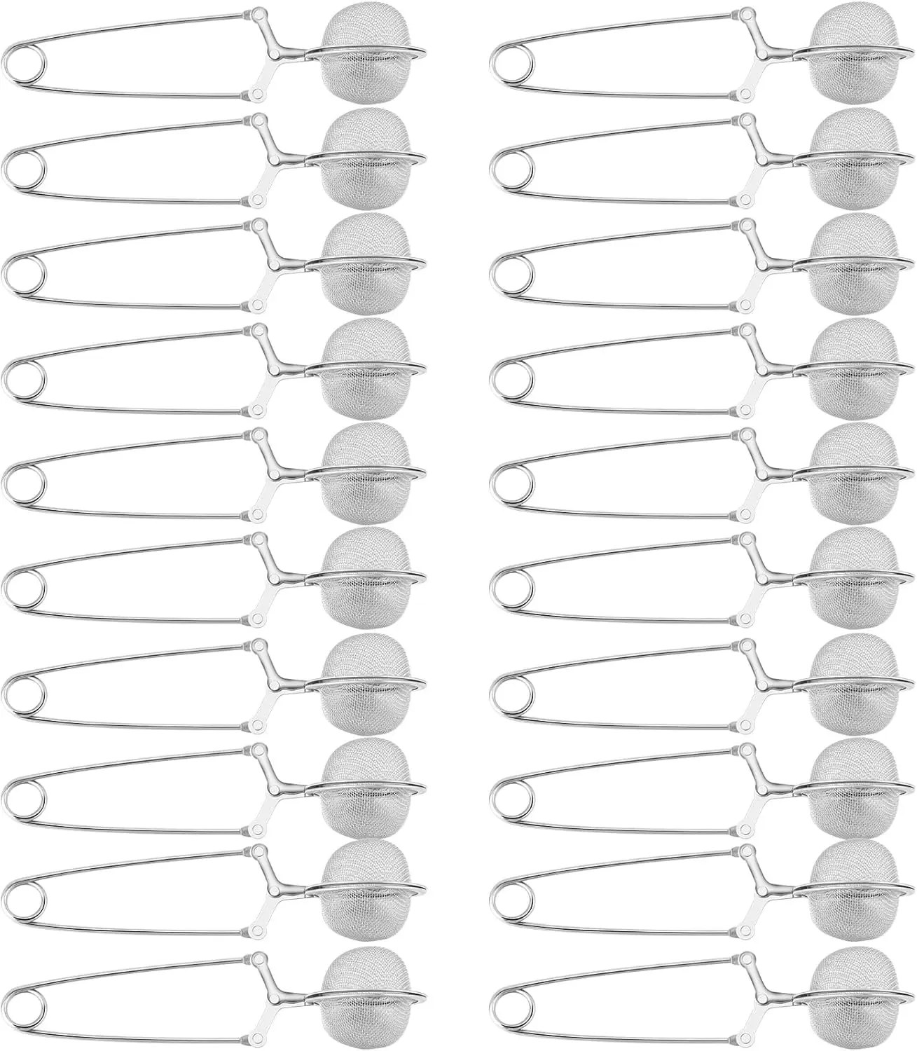 

72 Pcs Snap Ball Tea Strainer,Stainless Steel Snap Tea Infuser Mesh Ball with Handle for Loose Leaf Tea Reusable Metal T