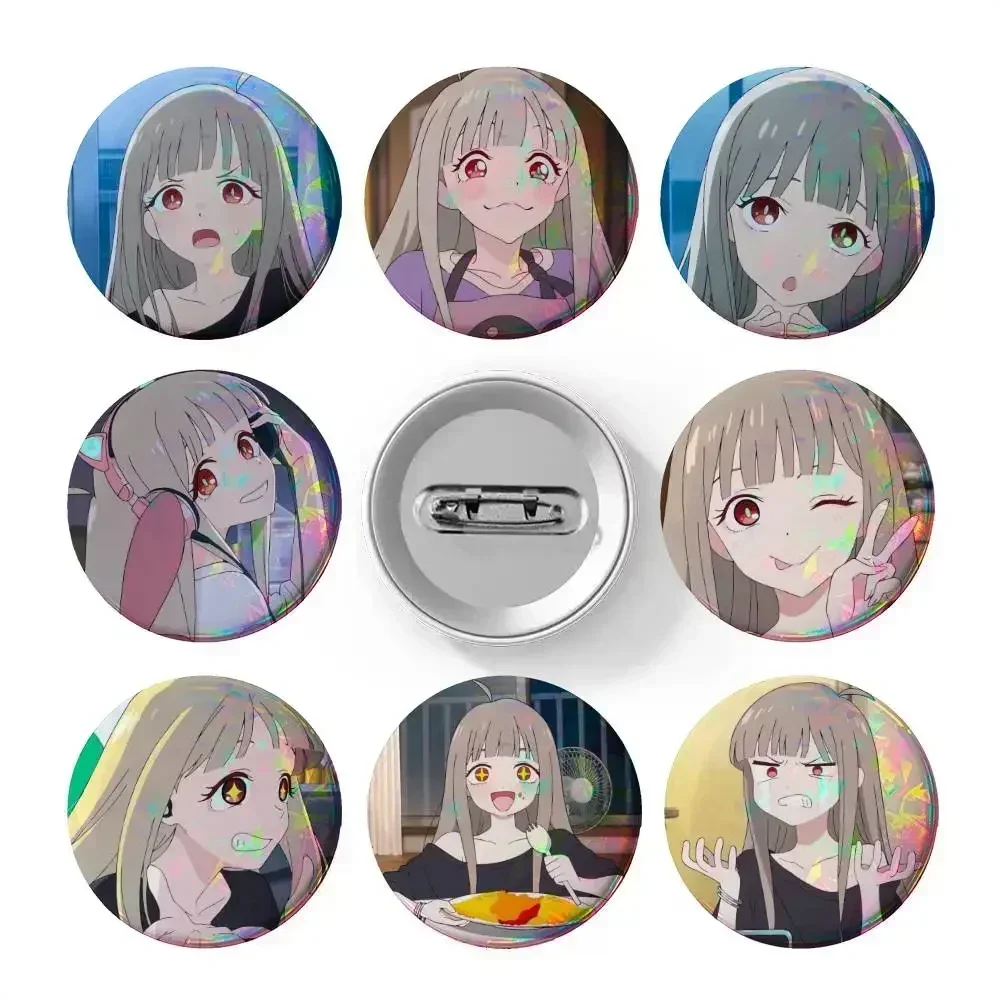 Anime Cosmic Princess Kaguya Kaguya    Friends Gifts Badges Button Round Creative Pin Brooch Badge Bag Decor Accessories