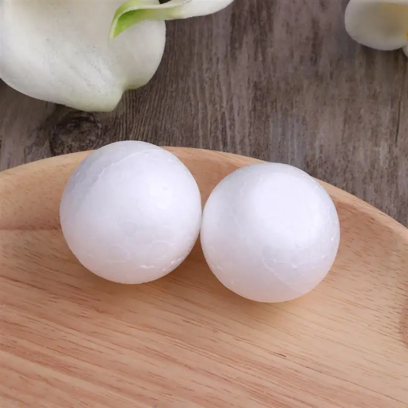 10pcs 4/6/7/8/10cm Modelling Polystyrene Large Smooth Foam Polystyrenetsss White Craft White Polystyrene Spheress Foam Ball