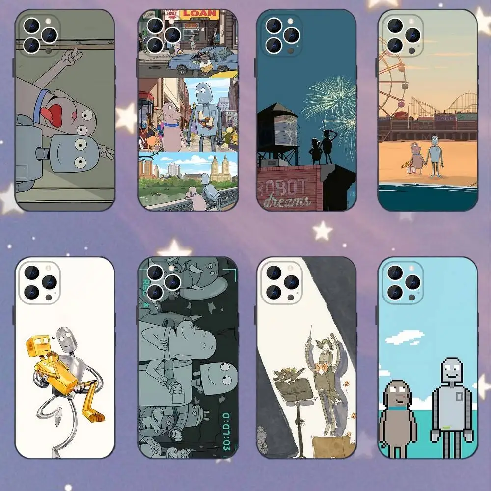 

R-RobotS MOVIE Dreams Phone Case For iPhone 17,16,15,14,13,12,11,Pro,XS,Max,XR,Plus,E,SE4,Mini Black Soft Cover