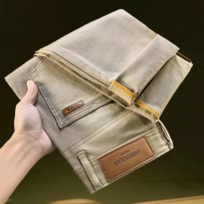 

2026 New Spring Festival Jeans for Men, Water Washed Versatile Small Leggings, Casual Stretch High End Men's Pants