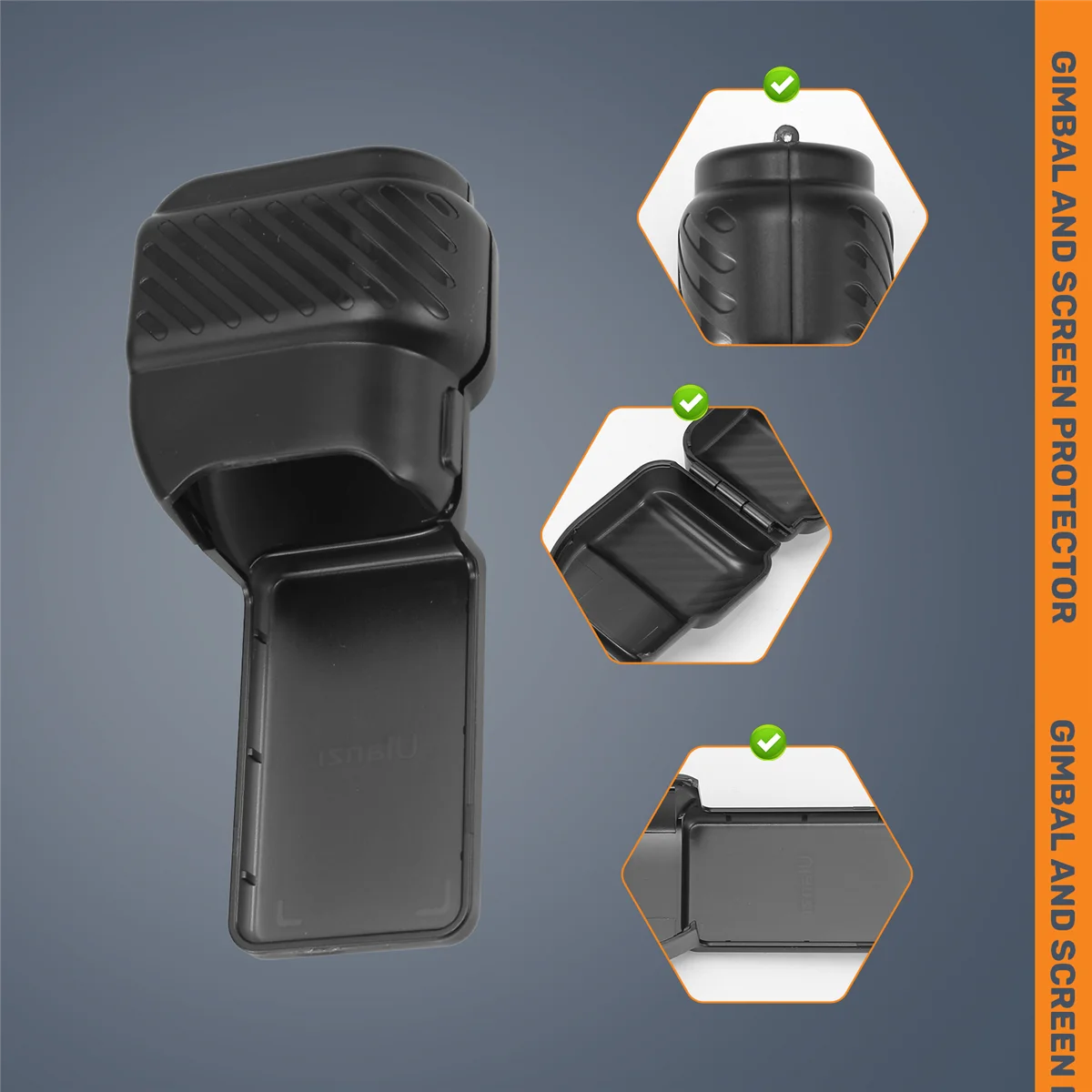 RIRI Ulanzi PK-07 Protector de pantalla y cardán Protector a prueba de polvo y a prueba de fricción para DJI Osmo Pocket 3