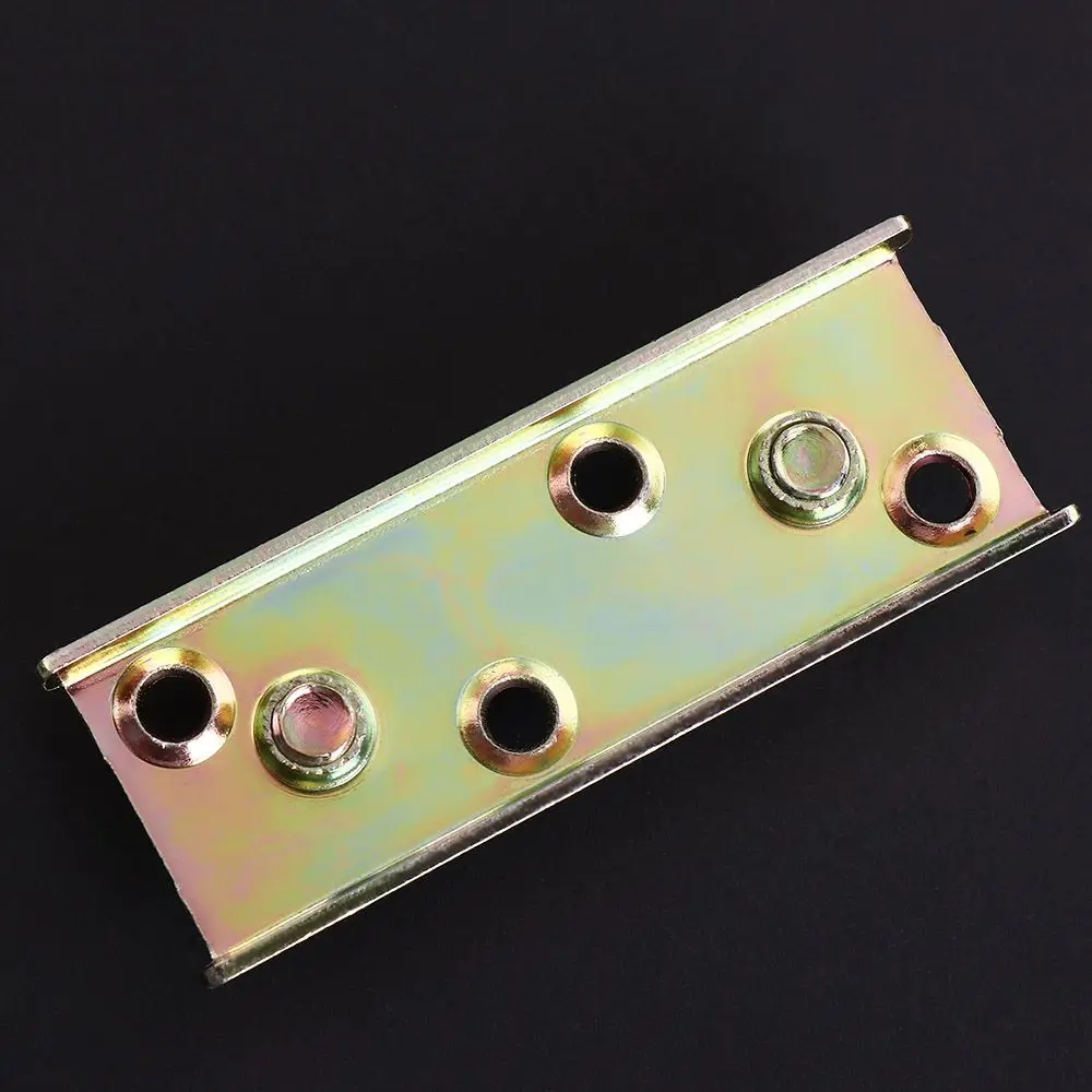 

4 Sets Heavy Duty Non-Mortise Bed Rail Brackets Footboards Hold with Screws Bed Rail Fittings Rust Proof Easy To Install