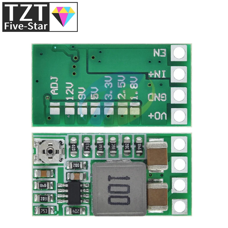 1/5PCS Mini DC-DC 12-24V To 5V 3A Step Down Power Supply Module Voltage Buck Converter Adjustable 97.5% 1.8V 2.5V 3.3V 5V 9V 12V