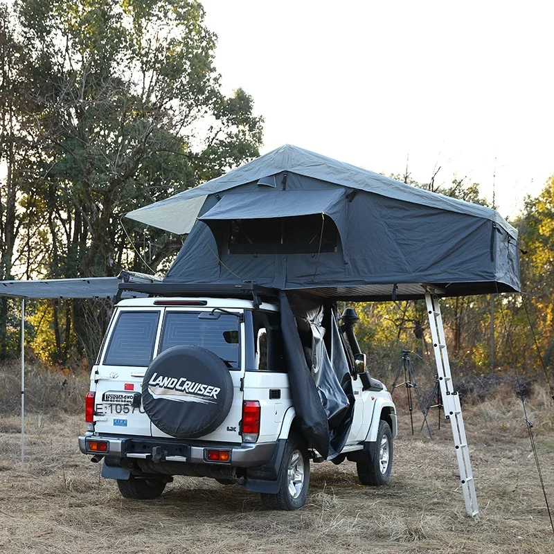 

YTYIN Outdoor Camping Car Tent For 1-4 People Waterproof Windproof Rainproof Insect-proof Side Sunshade Roof Tent