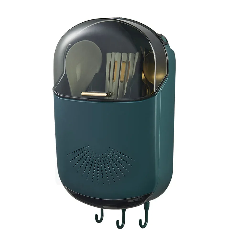 

Chopsticks Cage Cutlery Holder Cutlery Holder Dustproof Green/White/Amber With Hook Chopstick Basket 1pc Brand New