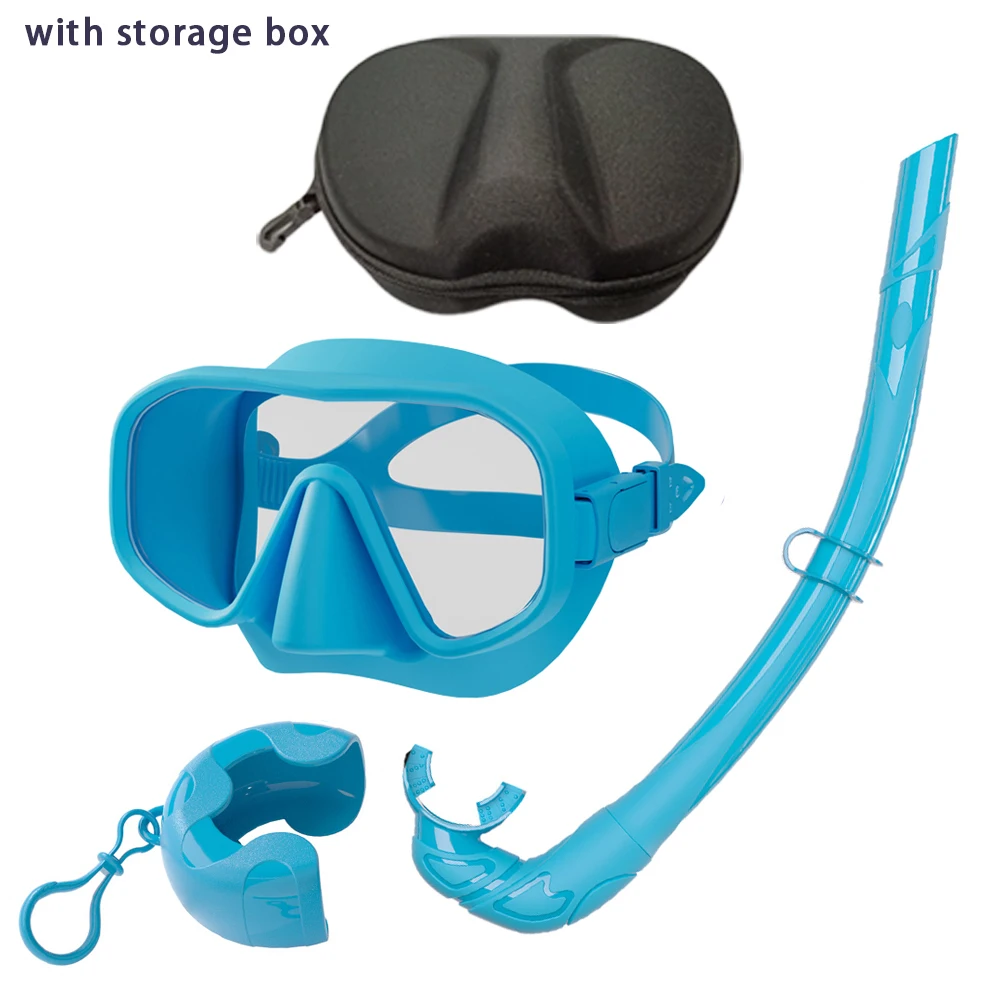Professionelle Unterwasser-Tauchmaske, HD-Hartglas, für Erwachsene, verstellbar, zum Tauchen, Schnorcheln, Schwimmen, Tauchbrille + Aufbewahrungsbox – Detail 35