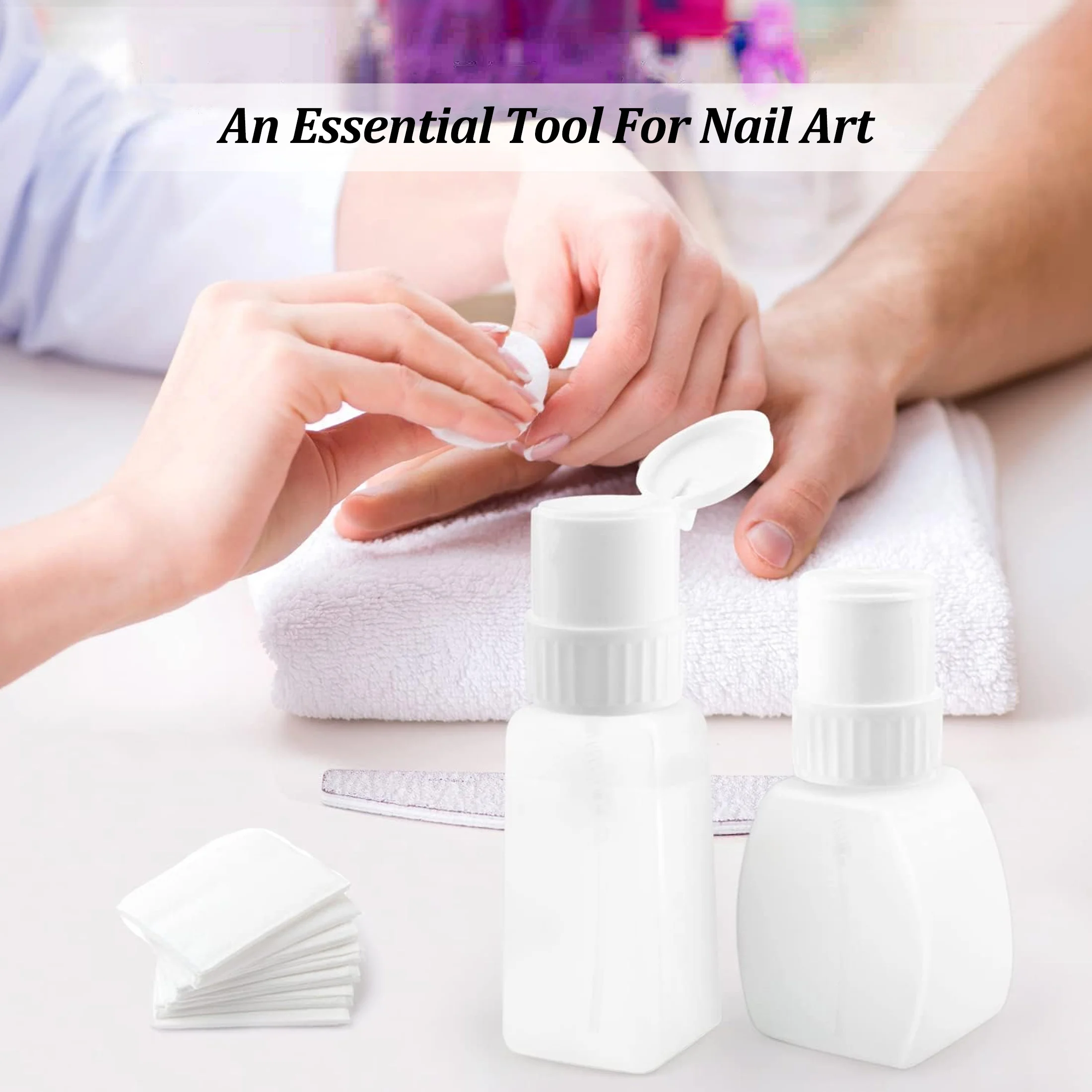 180 مللي مسمار الفن مزيل طلاء الأظافر أدوات ماكياج زجاجة مانيكير أدوات مسمار الفن مضخة موزع زجاجة الصحافة الفارغة مع قفل مشبك #3