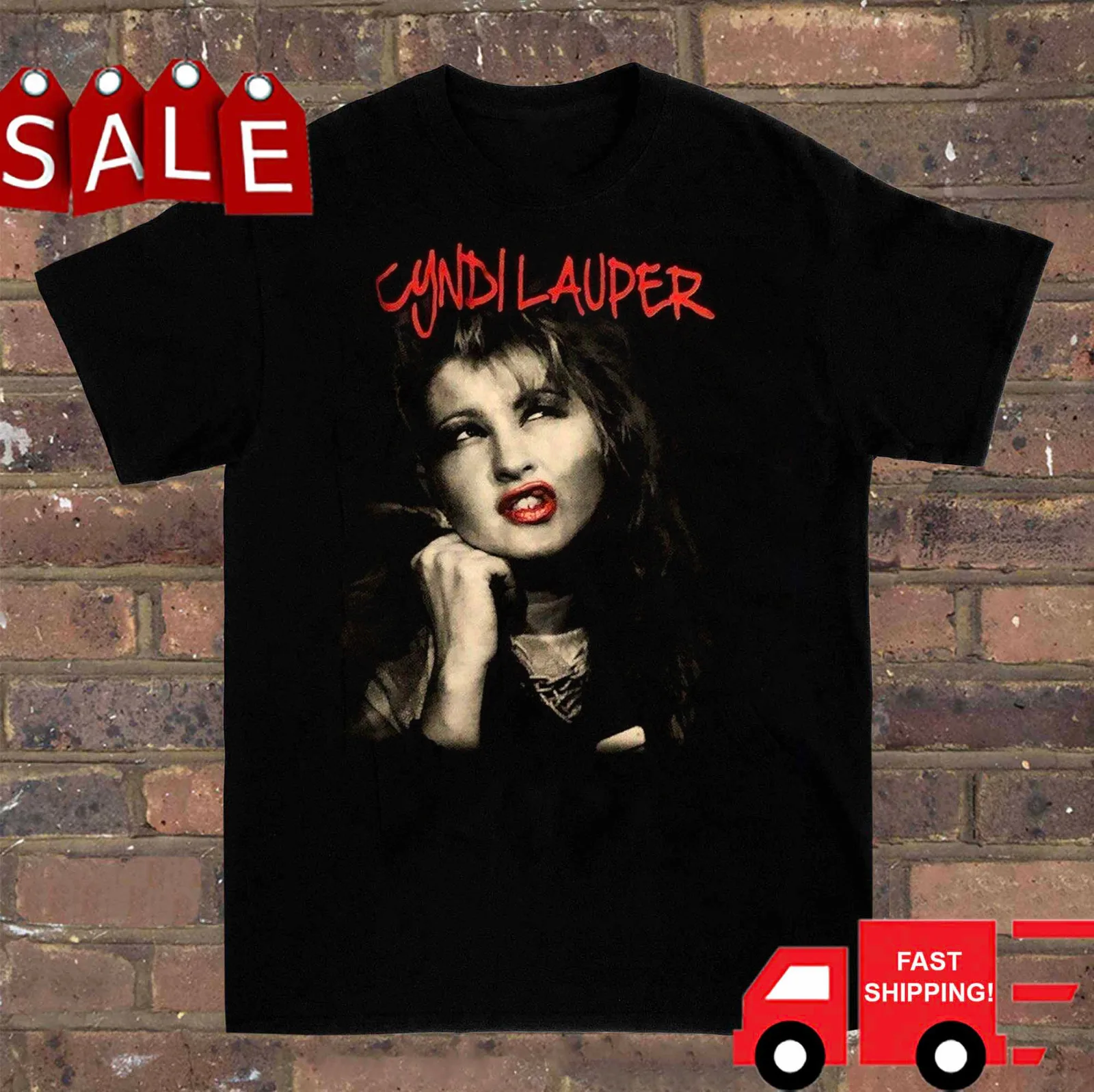 CYNDI LAUPER 2019 WORLD CONCERT TOUR Shirt Black Unisex S-5XL KE196