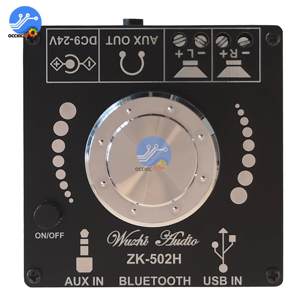 ZK-502H TPA3116D2 HIFI 2X50W Bluetooth 5.0 Class Dเครื่องขยายเสียงโมดูลเสียงอุปกรณ์เพลงDiyชุด
