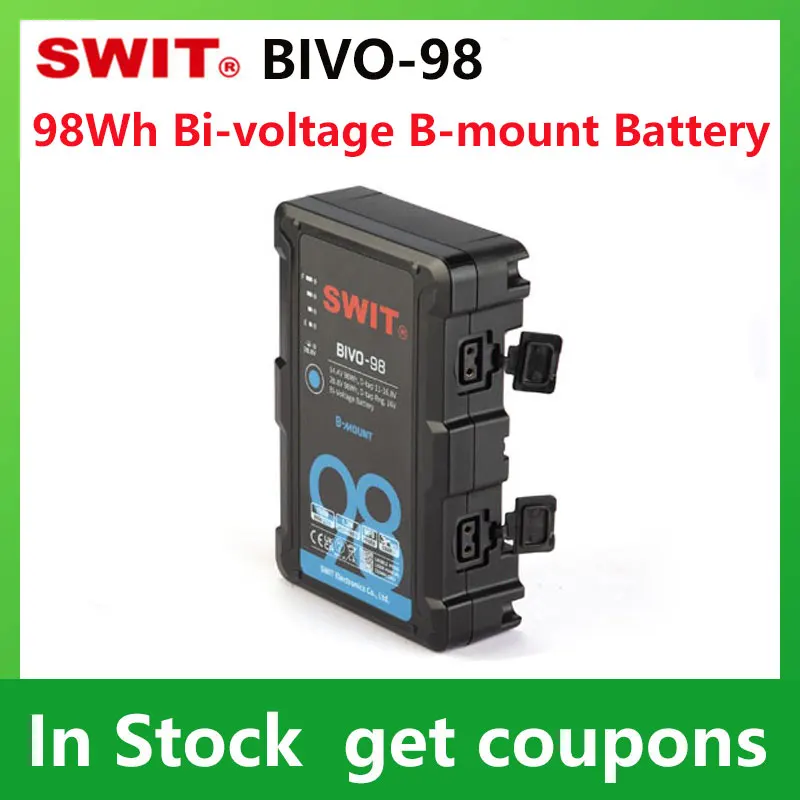 

SIWT BIVO-98 B-mount Battery 98Wh 14,4 V/28,8 V Bi-напряжение B-mount Battery Pack для ARRI Cameras