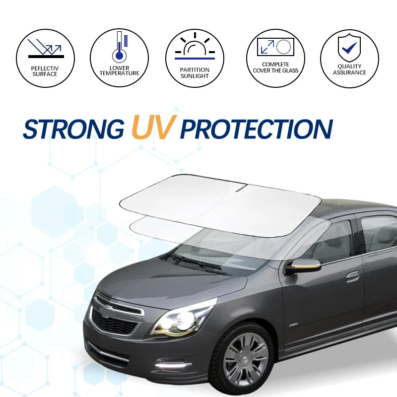 

Car Windshield Sun Shade For Chevrolet Cobalt Sunshade Summer Visor Protector Foldable Blocks UV Rays Protection Accessorie