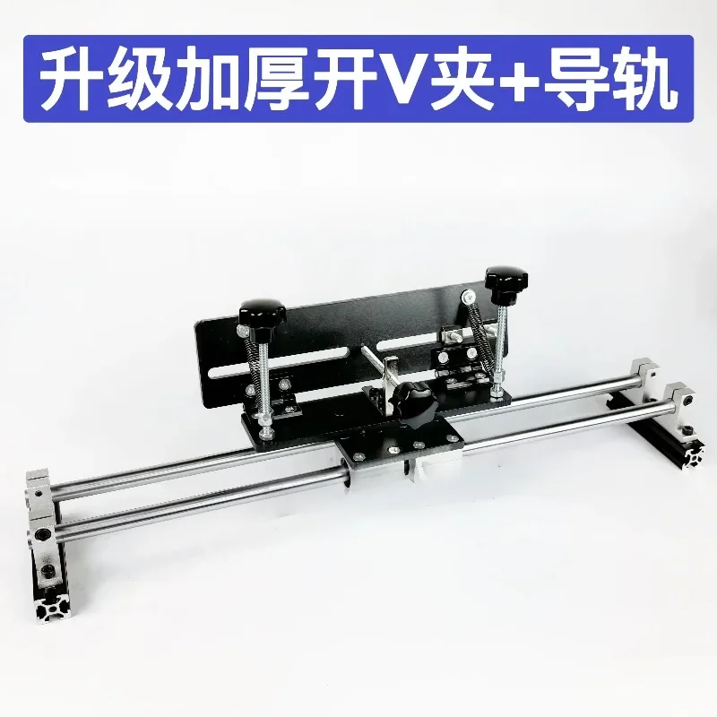 Rail-Guided V-Cut Sandbelt Sander with DIY Sharpening Tool—Professional Fixed-Angle Sharpening Stand