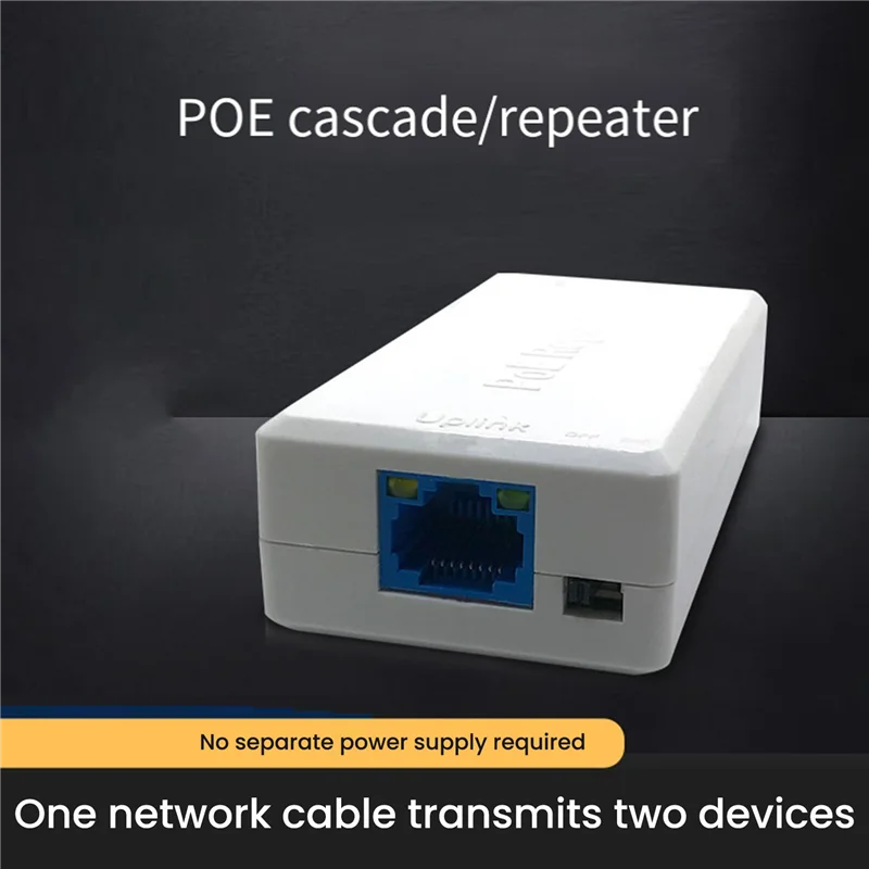 Excellent-2 Port POE Repeater 10/100Mbps 1 To 2 Poe Extender With IEEE802.3Af/At 48V For Poe Switch NVR IP Camera AP Replacement