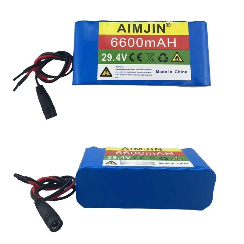 7S2P 29.4V 6600mAh 18650 Battery Lithium Ion Battery for Transportation Equipment Outdoor Power Supplies Etc