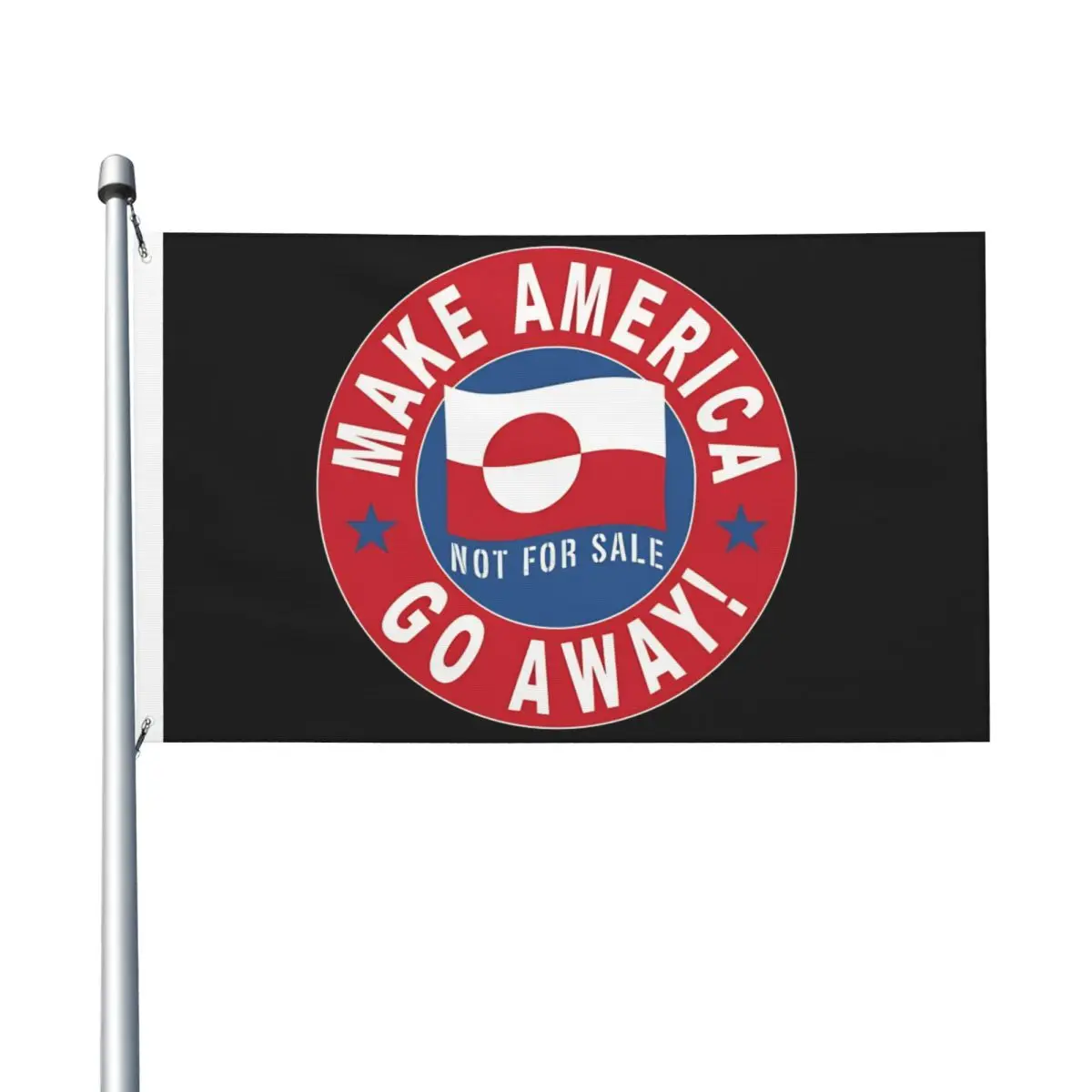 90X150cm Make America Go Away Greenland Flag Hanging Banner Funny Printed Flags For Home Decoration