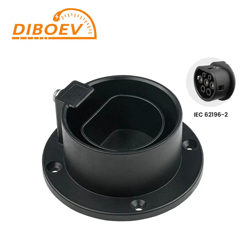 Type 2 Ac Dummy Socket Houder IEC62196-2 Vrouwelijke Plug Niveau 2 Ev Charger Kabel Houder Ev Charger Station Accessoires
