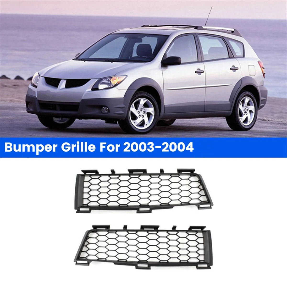 1Para kratek zderzaka samochodowego LH i RH dla Pontiac Vibe 2003-2004 88969808 , 88969809