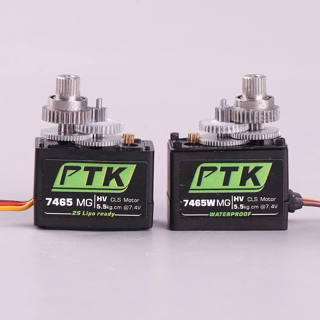 PTK 7462W MG 9g Micro Servo résistant à l'eau 4KG engrenage métallique haute tension pour hélicoptère RC avion à voilure fixe voiture Robot 180 °