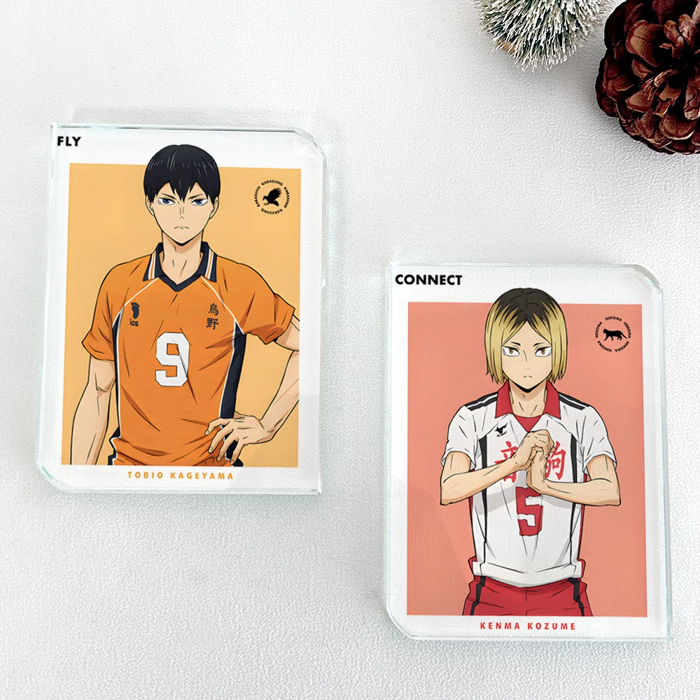 

Anime Haikyuu!! Shoyo Hinata Kozume Kenma Tobio Kageyama Tetsurou Kuroo Kei Tsukishima Cosplay Crystal Standing Sign Xmas Gift