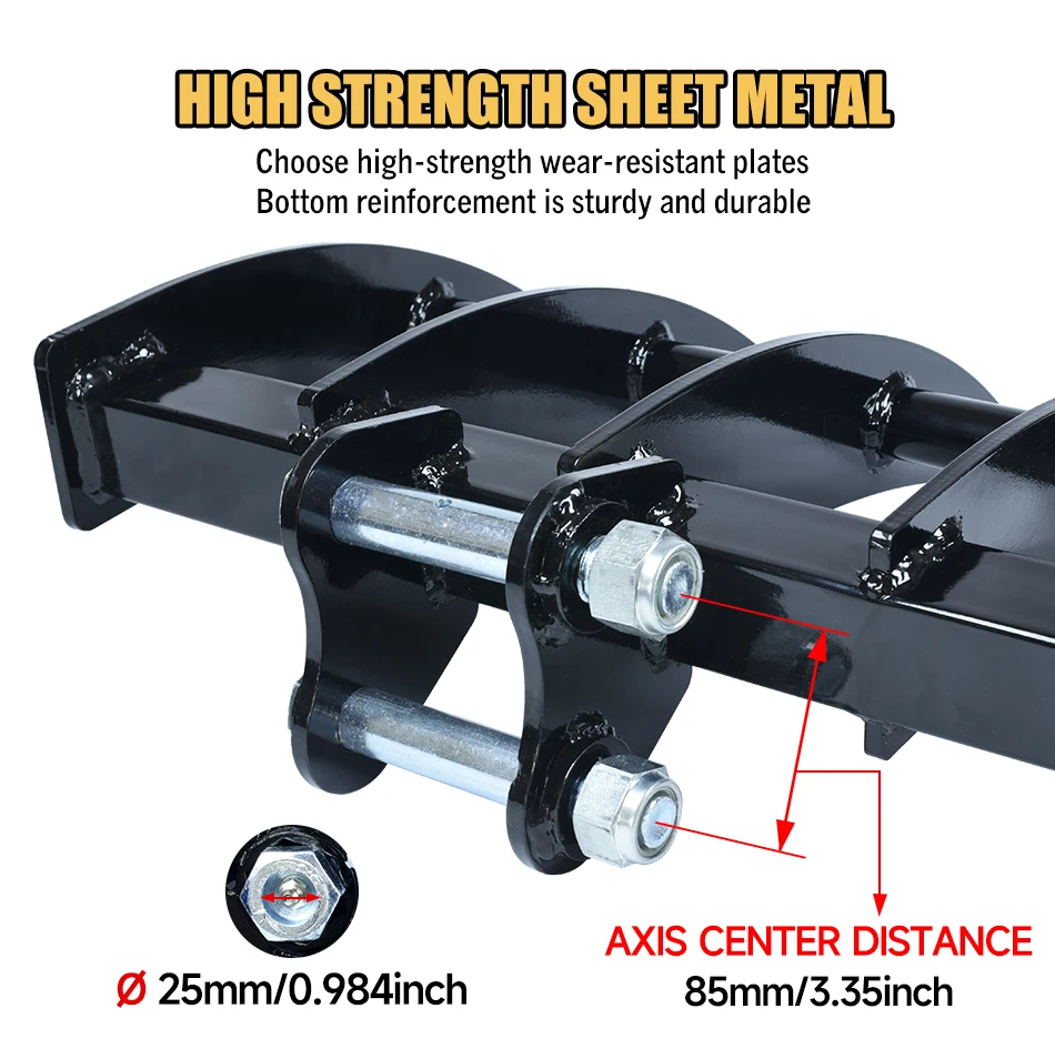 Mini Graafmachine Hark Kleine Graver Hark Bijlagen Verwijdert Puin Losse Bodem Oppervlak Hark Accessoire Voor 0.8-2ton Graafmachine