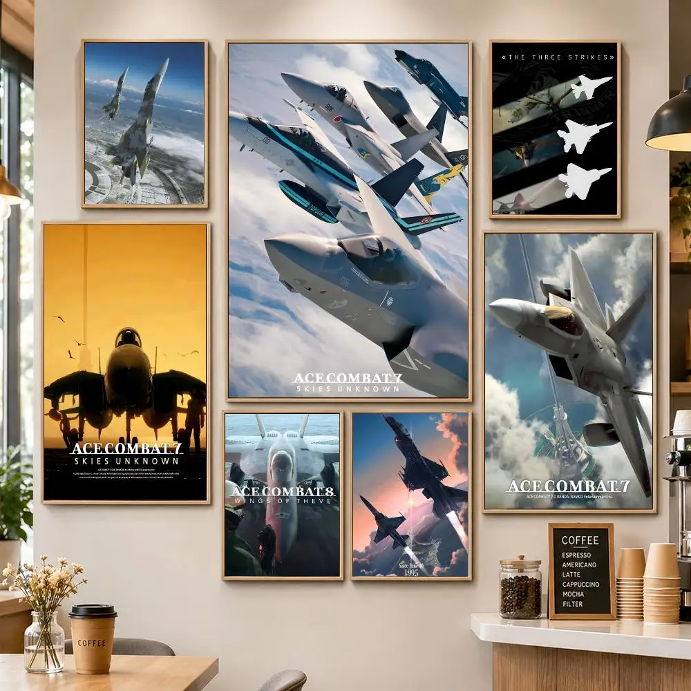 Game Ace Combat 8 Wings Of Theve Flight Shooter Poster PP Decorative Poster Print Apartment Dorm Office Cafe Gift