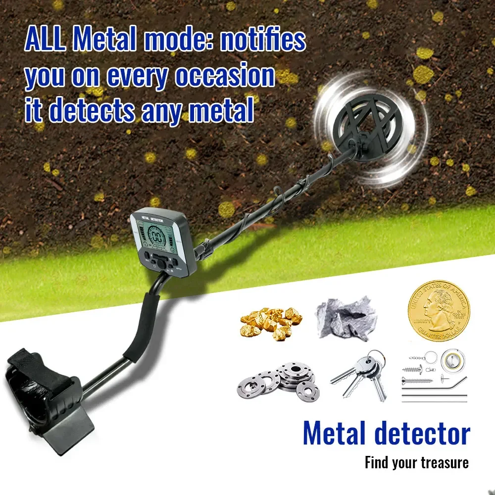 MD8060 NEW Metal Detector Adjustable Underground Treasure Detector High Accuracy Search Gold Jewelry Coins high sensitivity